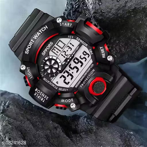 Skylark Digital Black Excellent 7 light Watch For boys Digital Watch - For Men Awesome Digital watch Digital Watch - For Boys